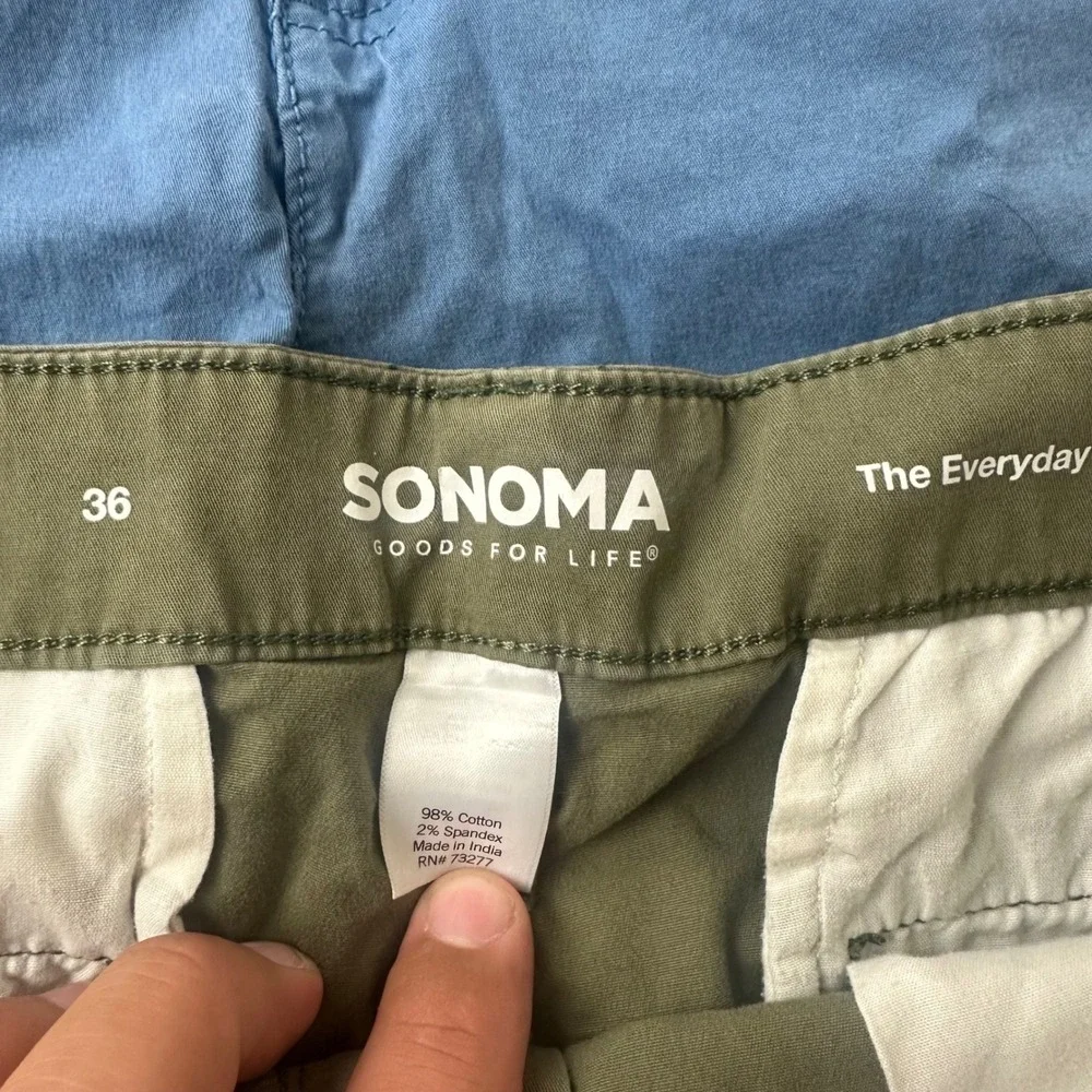 Lot of 3 Sonoma Croft & Barrow Buffalo Shorts Mens 36 Cargo Chino Outdoor